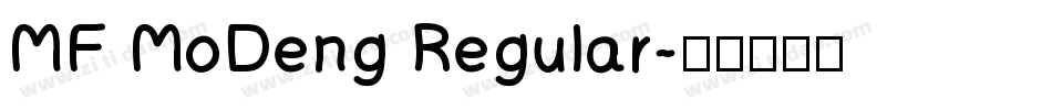 MF MoDeng Regular字体转换